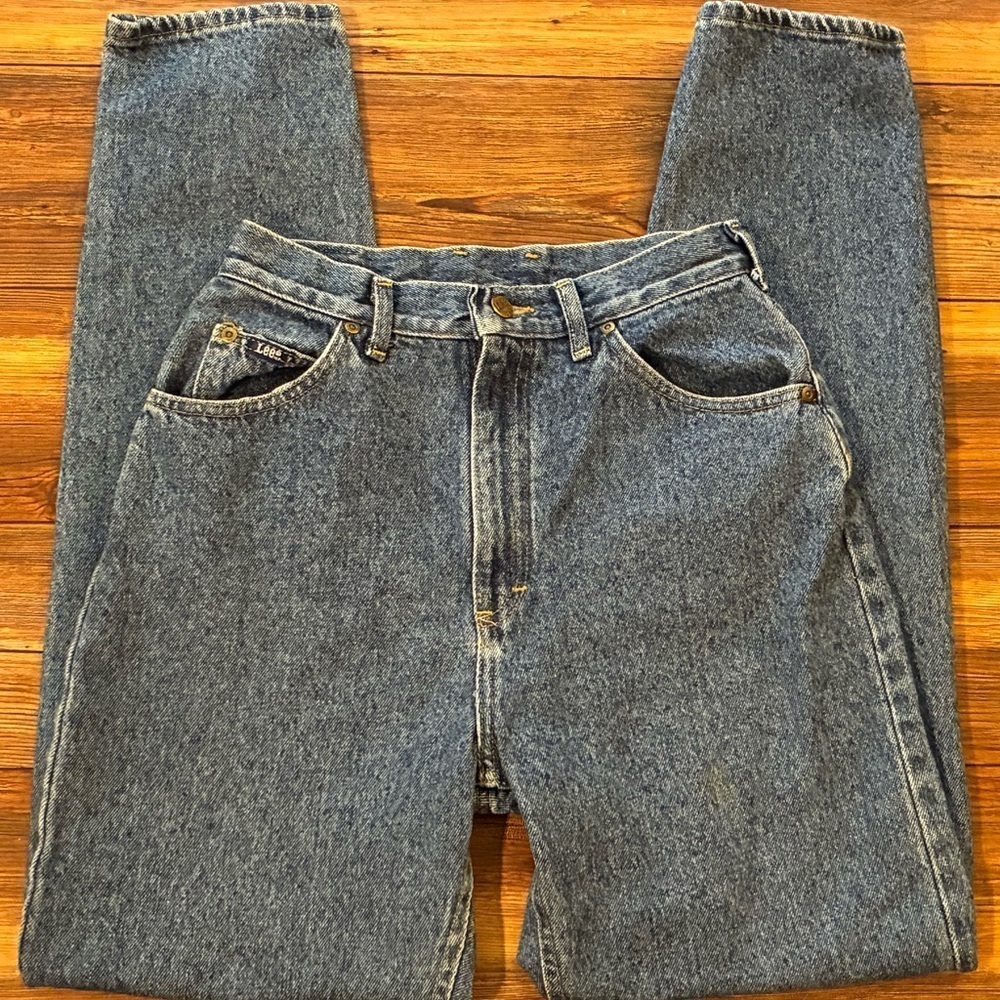 Vintage 90s Lee High Waist Mom Jeans Women’s 10 Long Tapered Made in USA